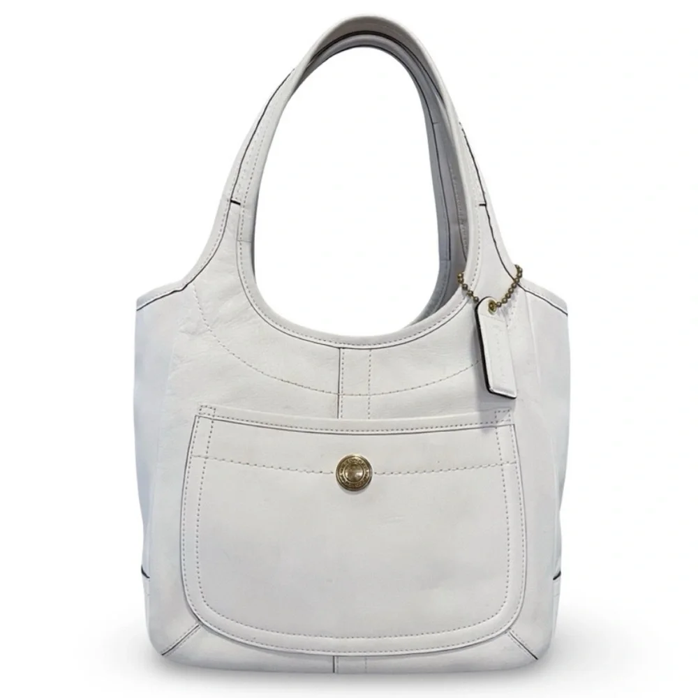 COACH Vintage Legacy Ergo Purse Handbag in White - Picture 1 of 4